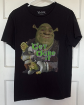 Dreamworks Black Shrek Graphic T-Shirt Size M - €13,03 EUR