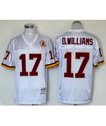 Men's Doug Williams #17 Stitched Jersey White Burgundy - $45.00