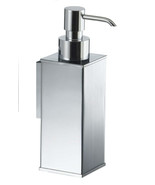 Chloe Chrome wall soap dispenser. Bathroom accessories. Modern bath - $115.07 CAD