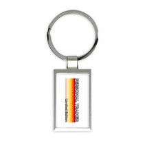 For Personal Trainer Limited Edition : Gift Keychain Colorful Stripes Gy... - £6.35 GBP