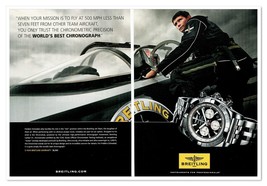 Breitling Chronomat Watch Frederic Schwebel Pilot 2012 2-Page Print Maga... - $12.30