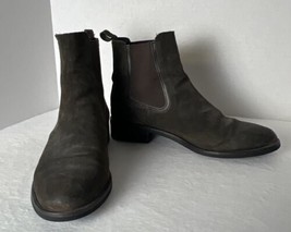Thursday Boot Co. Duchess Ankle Boots Brown Suede Leather Sz. 9 1/2 US - £36.61 GBP