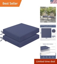 Blue Patio Chair Cushions 22x22x2.5in Set of 2 - UV Resistant &amp; Comfy - $765.96 MXN
