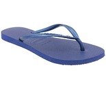 Havaianas Women Flip Flop Sandals Slim Crystal SW II Size US 7/8 Navy Blue - $27.72