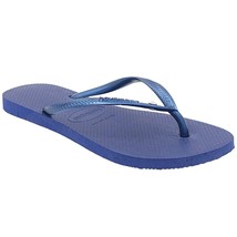 Havaianas Women Flip Flop Sandals Slim Crystal SW II Size US 7/8 Navy Blue - £21.80 GBP
