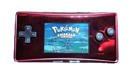 Retro Nintendo Game Boy Micro Console Gloss Red OXY-001 NEW HOUSING TESTED - £235.64 GBP