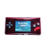 Retro Nintendo Game Boy Micro Console Gloss Red OXY-001 NEW HOUSING TESTED - £235.94 GBP