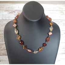 Vintage Necklace Fall Tones 17.5&quot; - $15.99