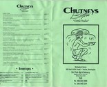 Chutneys Bistro Little India Menu Wallingford Center N 45th Seattle Wash... - $11.88