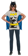 Dc Comics Batgirl T-Shirt With Cape And Mask, Black, X-Large - £72.28 GBP