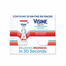 Visine Red Eye Hydrating Comfort Redness Relief and Lubricant Eye Drops ... - $36.25