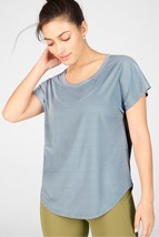 Fabletics Eco-Conscious Tee Womens 2XL XXL Scoop Casual Top Everyday Shi... - £14.54 GBP