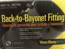 Lippert Components 360785 Waste Master Male Cam to Male Bayonet Fitting - $1,258.91 MXN