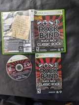 Xbox 360 Rock Band Track Pack Classic Rock Disc Case Complete - £19.60 GBP