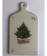 Christmas Tree Ceramic Trivet Cutting Board Vintage Hanging Decor 6 x 12... - $23.76