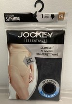 Jockey Essentials 360° Seamfree,Slimming High-Waist Thong Size 3XL New/Unopened - £9.37 GBP