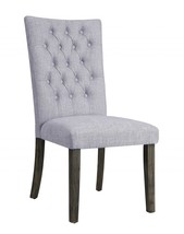 21&quot; X 25&quot; X 45&quot; 2Pc Gray Fabric And Gray Oak Side Chair - £453.89 GBP