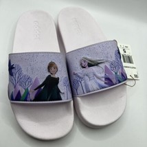 NWT Adidas X Disney Frozen Adilette Slides Size 5Y - £16.43 GBP