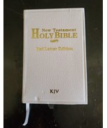 White &amp; Gold Holy Bible New Testament King James Version Pocket Size - $144.99 MXN