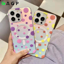 Luxury Cute Dots | Graduated Color | Magnetic Wireless Charging Phone Cases for  - $12.32+
