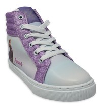 Girls Frozen Shoes Size 11 12 13 1 2 or 3 Elsa Anna Purple Glitter Sneakers - £11.16 GBP
