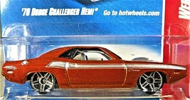 Hot Wheels #93 Web Trading Cars 17/24 &#39;70 Dodge Challenger Hemi Orange wPr5 2008 - £4.79 GBP