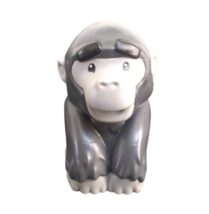 Mattel Fisher Price Little People Gorilla Zoon Gray Replacement Figurine... - $2.44