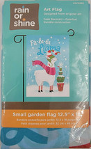 Winter Christmas Art Fa-la-la-Llama Decorative Garden Porch Flag 12.5&quot; x... - £7.16 GBP