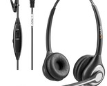 Telephone Headset With Microphone Noise Cancelling, Office Phone Headset... - $49.99