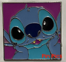 Disney Lilo &amp; Stitch Neon Tuesday Stitch Square Portrait pin - £11.68 GBP