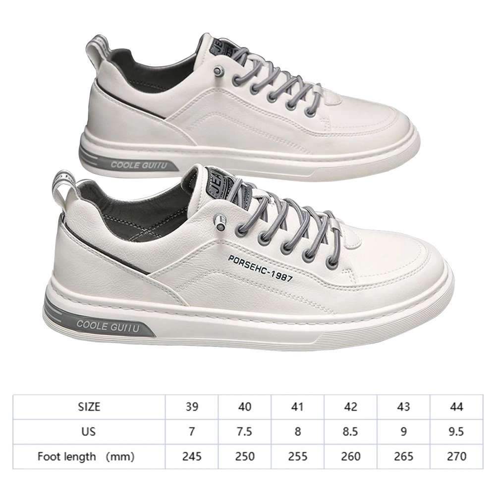 New Mens Running Shoes Non-Slip Leather Sneakers Wear-Resistant Slip On Shoes Fa - £28.04 GBP