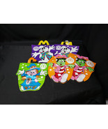 5 Vintage 1990 Halloween Vinyl Trick or Treat Happy Meal Bags McDonalds - $18.49