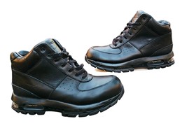 Nike Air Max Goadome ACG Triple Black Waterproof Leather Boots Men’s Sz 10 - $63.70