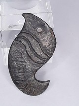 Rare Hongshan Flat Nephrite Pendant with Writing - £616.84 GBP