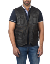 Mafia Biker Gang Black Leather Motorcycle Vest - $149.00