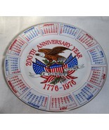 Vintage USA Bicentennial 200th Anniversary Year 1776 1976  Calendar Plate - $20.37 CAD