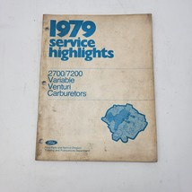 1979 Ford Service Highlights 2700 7200 Variable Venturi Carburetors Vintage - £4.47 GBP