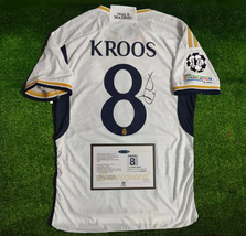 Toni Kroos SIGNED Real Madrid Home Signature Shirt/Jersey + COA 23/24 (F... - $124.95