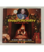 Bing Crosby Christmas by the Fire CD &amp; DVD Christmas Hits plus Fireplace... - $74.09 MXN