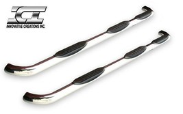 ICI NERF521FDX Stainless Steel 3" Round Wheel-To-Wheel Nerf Bars Ford F-150 - £247.84 GBP