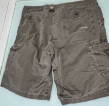 Kuhl Ambush Cargo Shorts Men 38 Vintage Patina Dye Hiking Khaki Zipper P... - $39.57