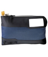 Locking Zippered BANK MONEY BAG 2 Keys BLUE cash Night Deposit MASTER LO... - £38.64 GBP