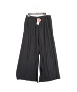 NWT Cider Women&#39;s 1X Wide Leg Pull-On Black Palazzo Pants Lagenlook Whim... - $40.00