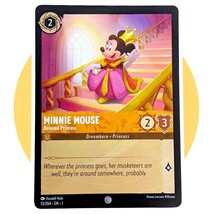 The First Chapter Disney Lorcana Card: Minnie Mouse Beloved Princess 13/204 - £2.31 GBP