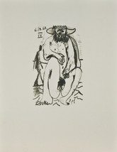 &quot;Le Gota du Bonheur-6.10.64.IV&quot; Por Pablo Picasso Litografía 12 3/10.2cmx25.4cm - £181.86 GBP