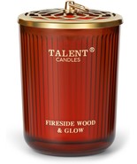 TALENT Candles 8.4oz Jar Candle, Fireside Wood &amp; Glow, Soy Wax Aromatherapy - $457.39 MXN