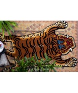 Handmade woolen Tibetan Tiger Rug Animal Rug for Kids room Anti Slip bac... - $286.18 CAD