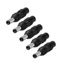 uxcell 5pcs DC Power Connector Adapter 5.5mm x 2.1mm Male Plug to 3.5mm x 1.35mm - £11.78 GBP