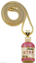 SYRP Necklace New Iced Out Pendant With 36 Inch Chain Hip Hop Style! - £34.32 GBP