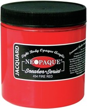 Jacquard Neopaque Acrylic Paint 8oz Fire Red - $1,548.42 MXN